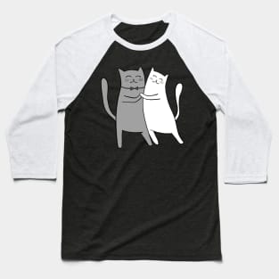 Cat T-Shirt Cats Cat Gift Yin Yang Cats Shirt - Cat Mom Lover Gifts Baseball T-Shirt